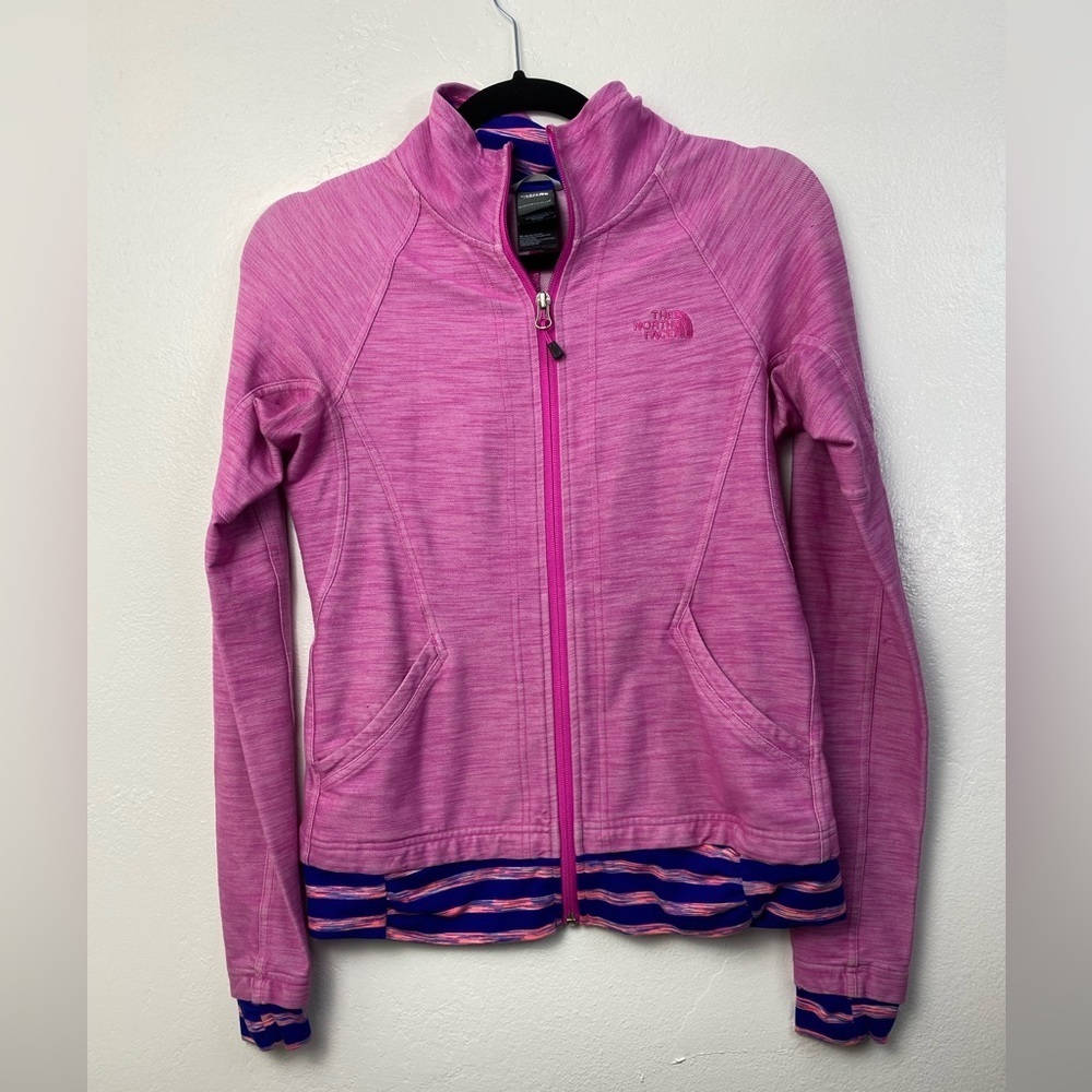 The North Face Kirata Full Zip Knit Barbie Pink Barbiecore Jacket‎ women’s Small